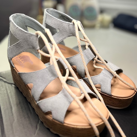 Sorel Cameron Lace-Up Suede Ghillie Gladiator Sandals - Picture 2 of 13